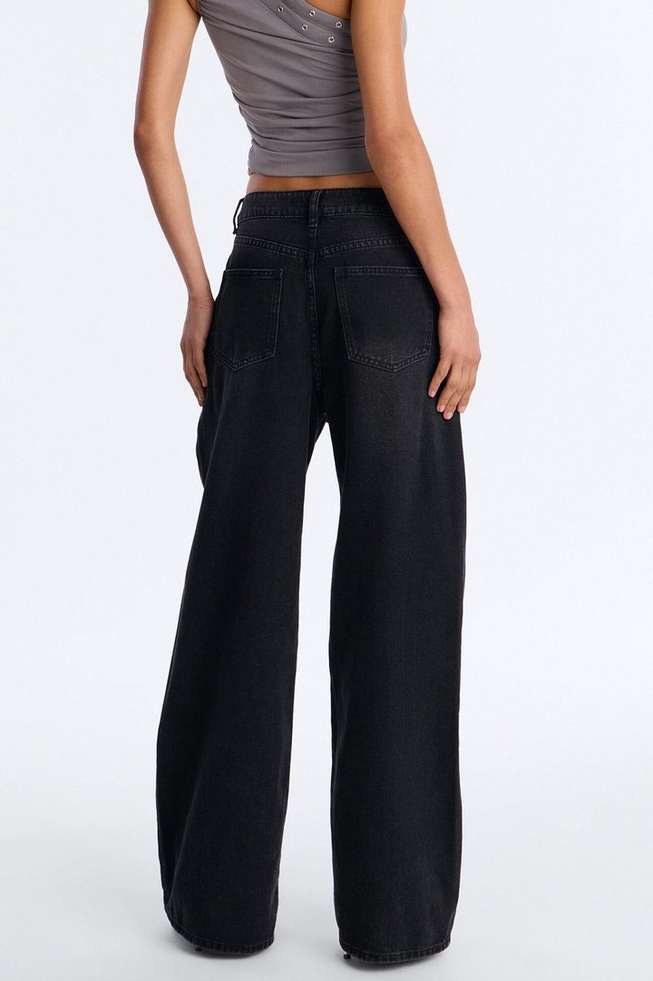 Maybe Tomorrow Overlay Jeans - Black