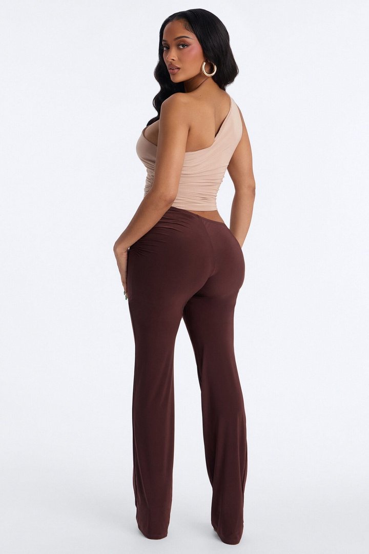 Jessica Color Block Cut Out Jumpsuit - Brown