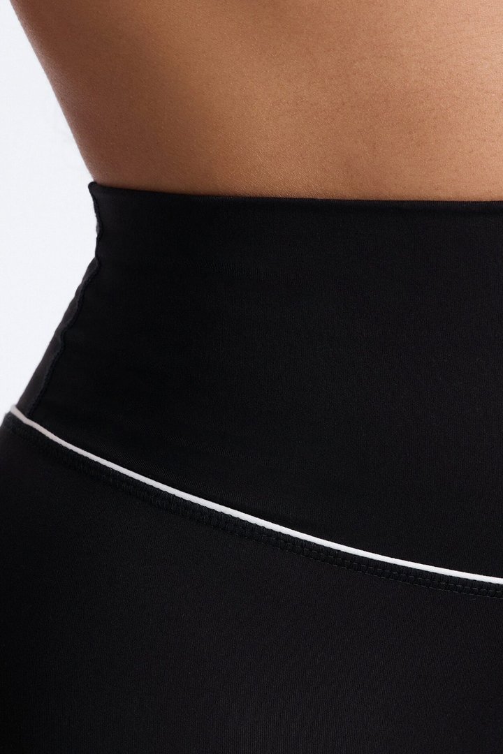 Mia Tricot Lounge Flare Pants - Black