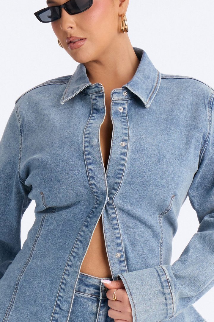 Drew Denim Pant Set - Medium Wash