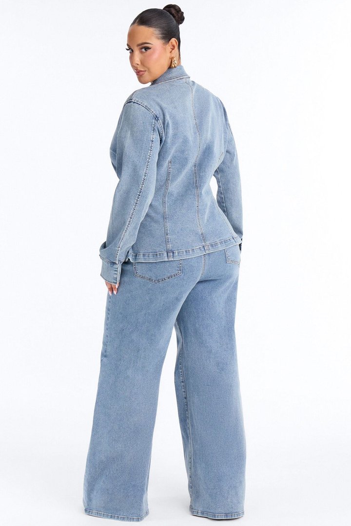 Drew Denim Pant Set - Medium Wash