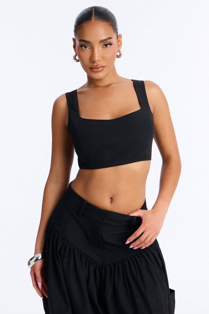Leilani Balloon Pant Set - Black