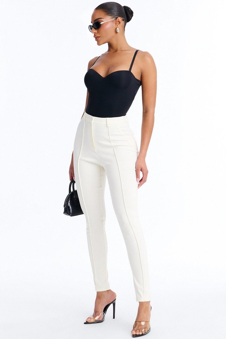Raise The Bar Skinny Trouser - Ivory