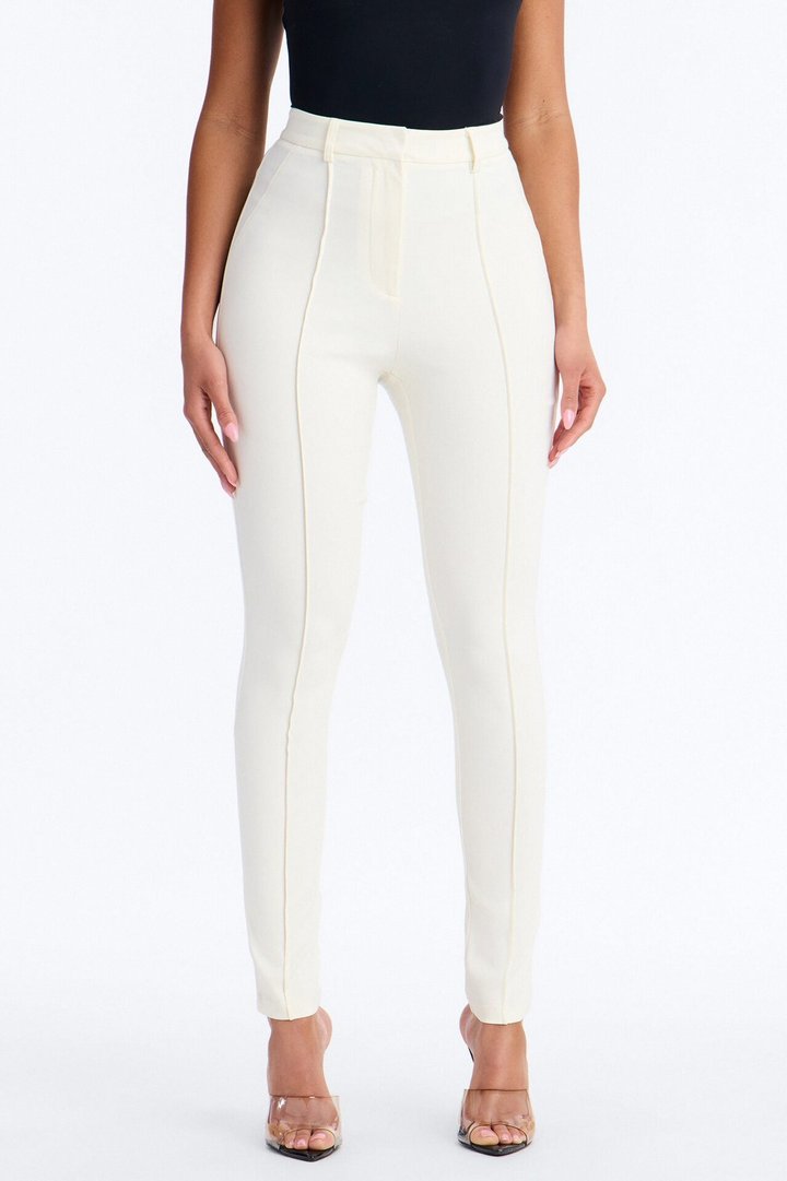 Raise The Bar Skinny Trouser - Ivory