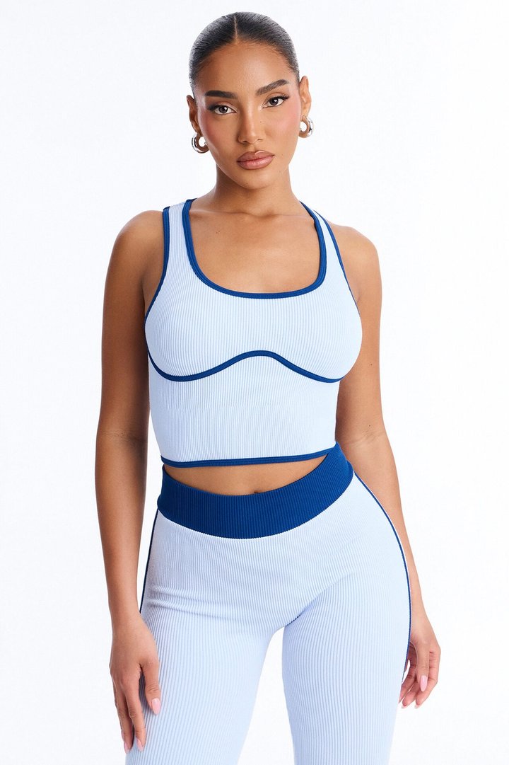 Sunday Mode Seamless Legging Set - Light Blue
