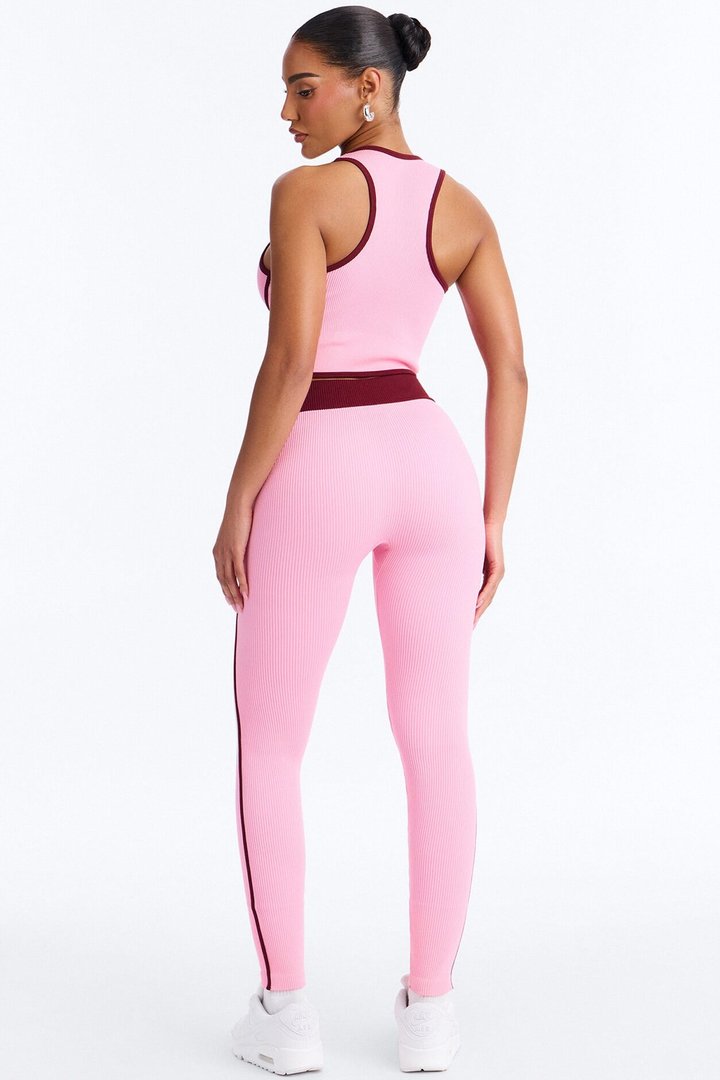 Sunday Mode Seamless Legging Set - Pink