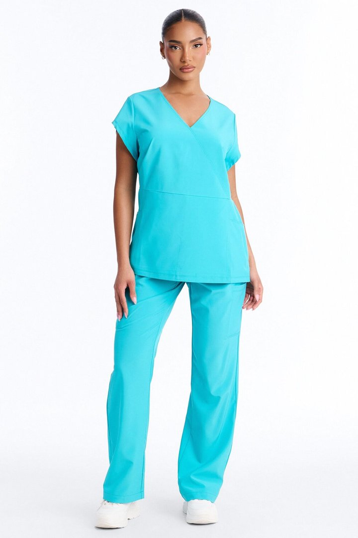 Wrap It Up Scrub Set - Teal