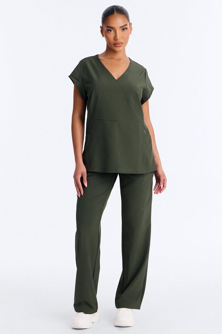 Wrap It Up Scrub Set - Olive