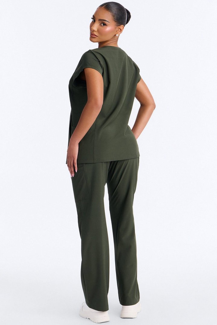 Wrap It Up Scrub Set - Olive