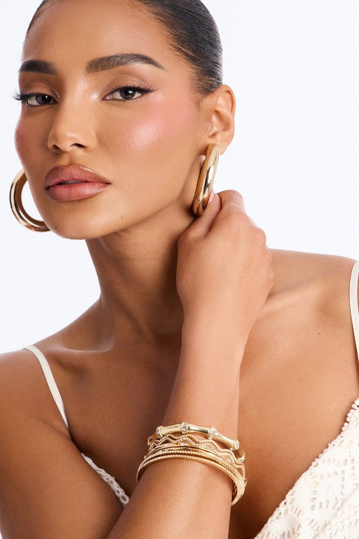 Taken All Around 7 Piece Bangle Set - Gold