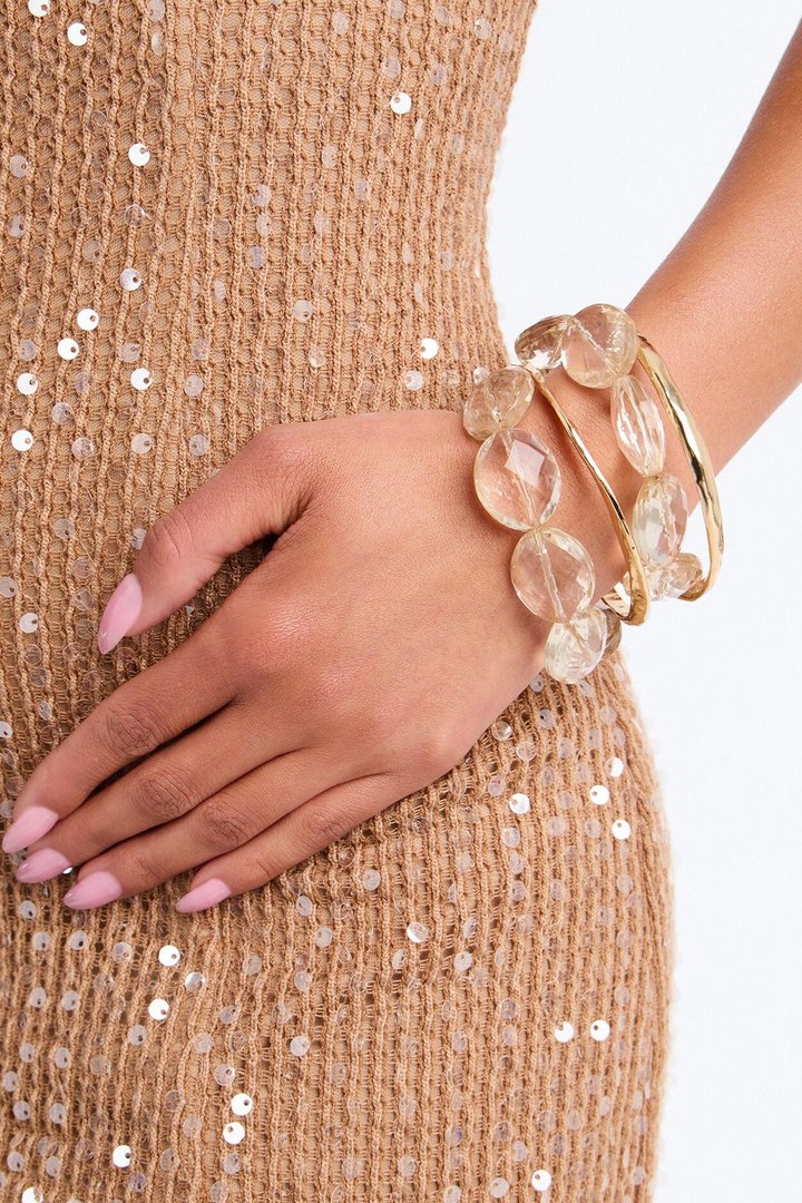 Own The Night 4 Piece Bracelet Set - Gold