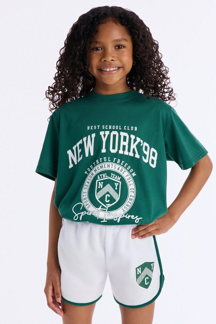 Mini New York '98 Short Set - Green/combo