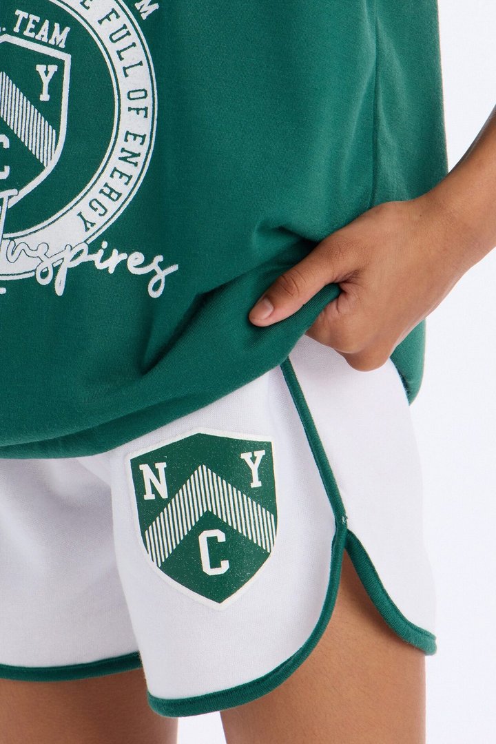 Mini New York '98 Short Set - Green/combo