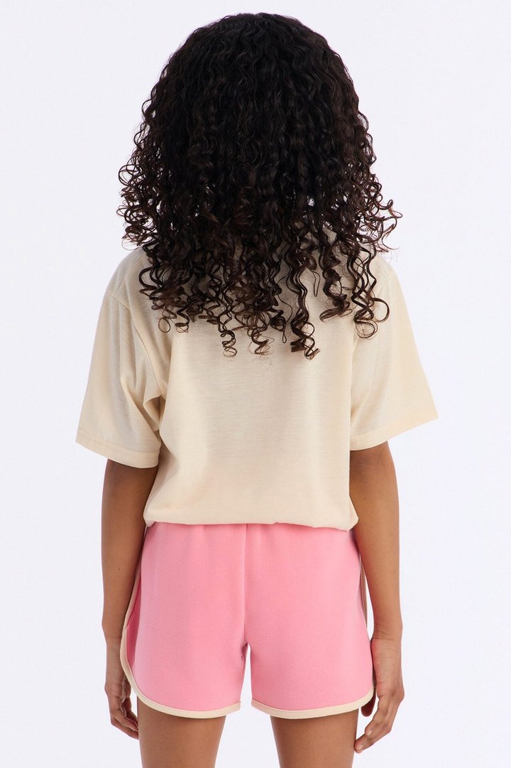 Mini Certified Heartbreaker Short Set - Sand/combo