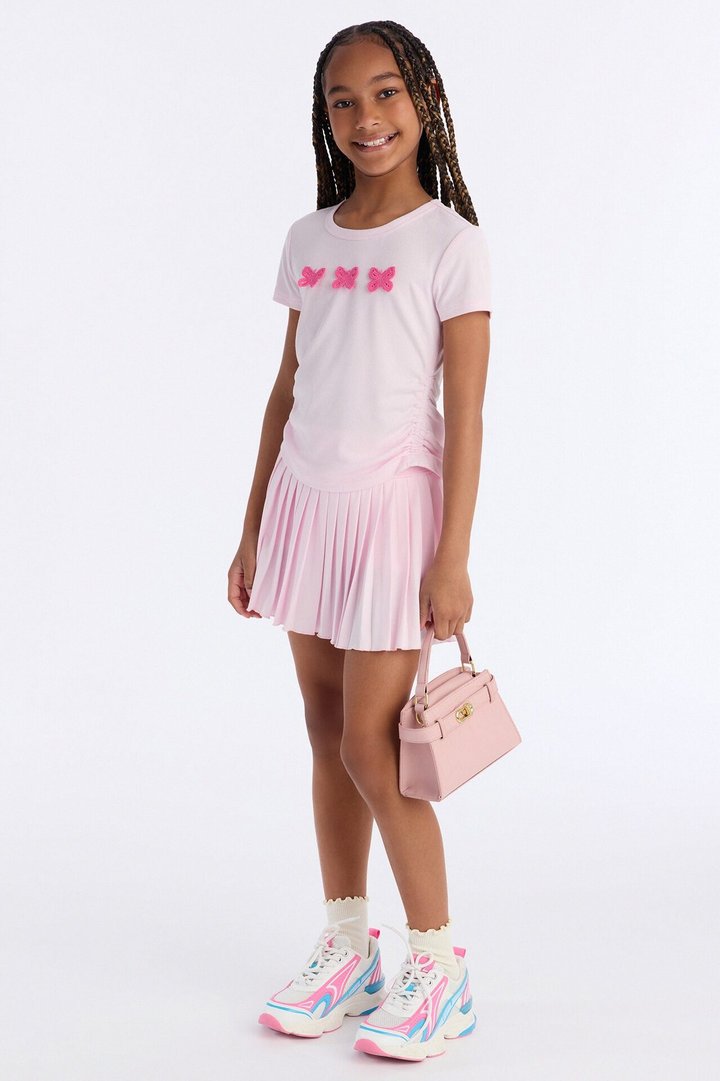 Mini So Fly Pleated Skort Set - Light Pink