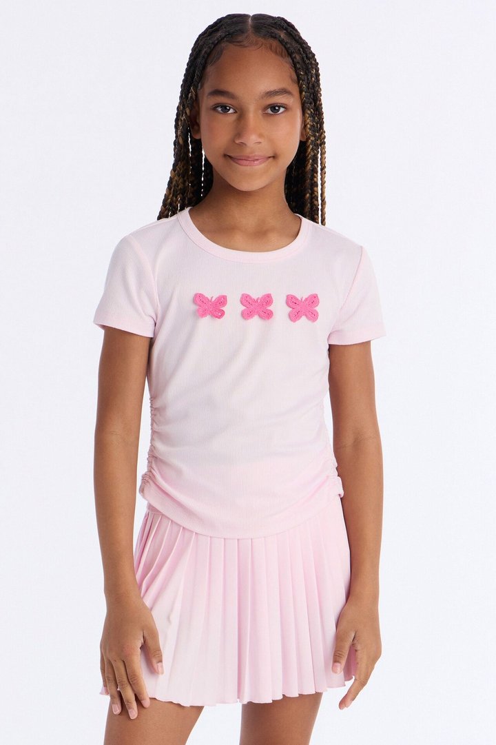 Mini So Fly Pleated Skort Set - Light Pink