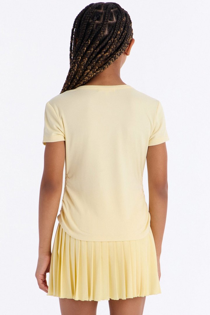 Mini Everlasting Love Pleated Skort Set - Yellow
