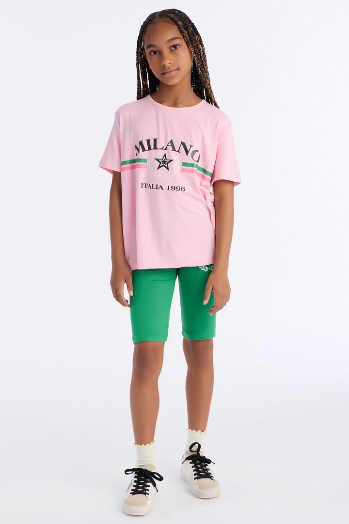 Mini Milano Life Short Set - Pink/combo