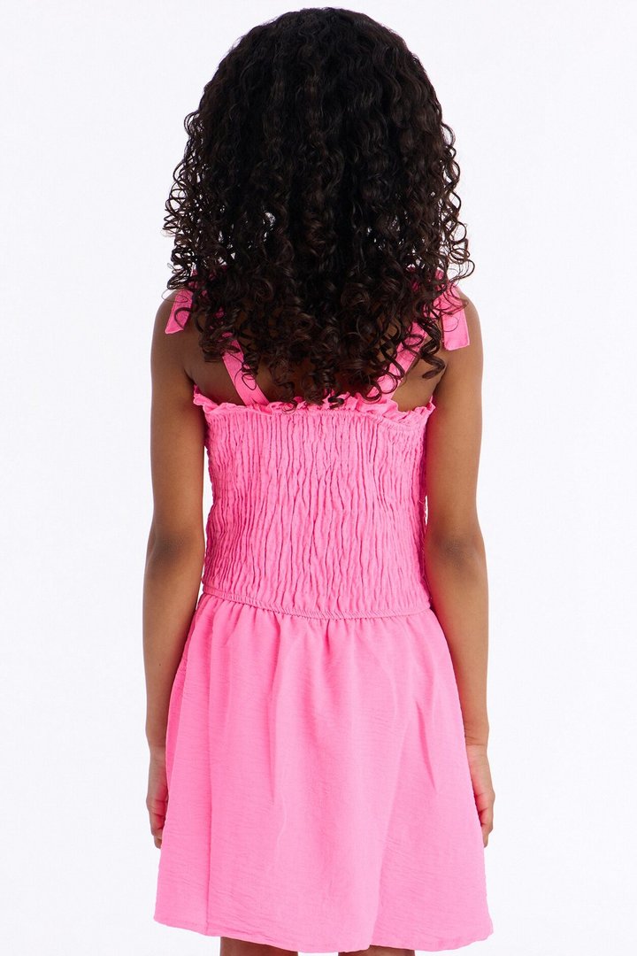 Mini Shaye Smocked Romper - Pink