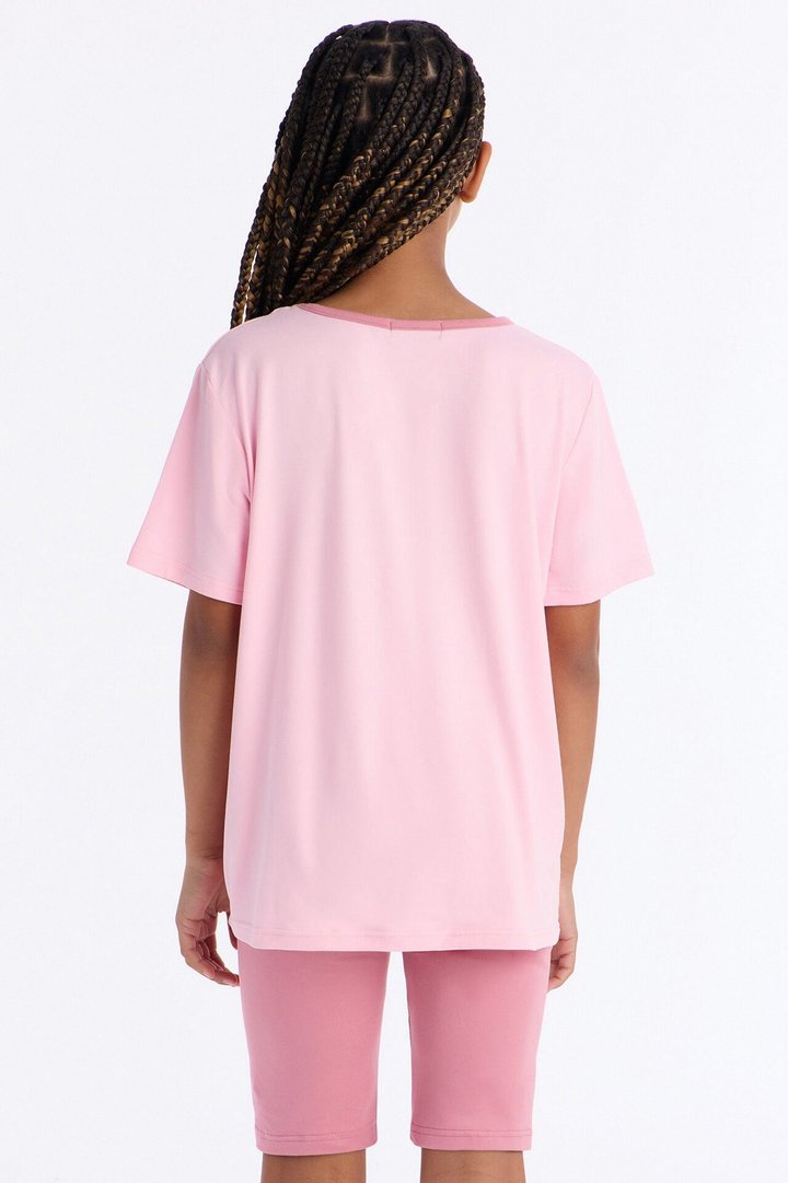 Mini God Don't Play About Me Short Set - Pink