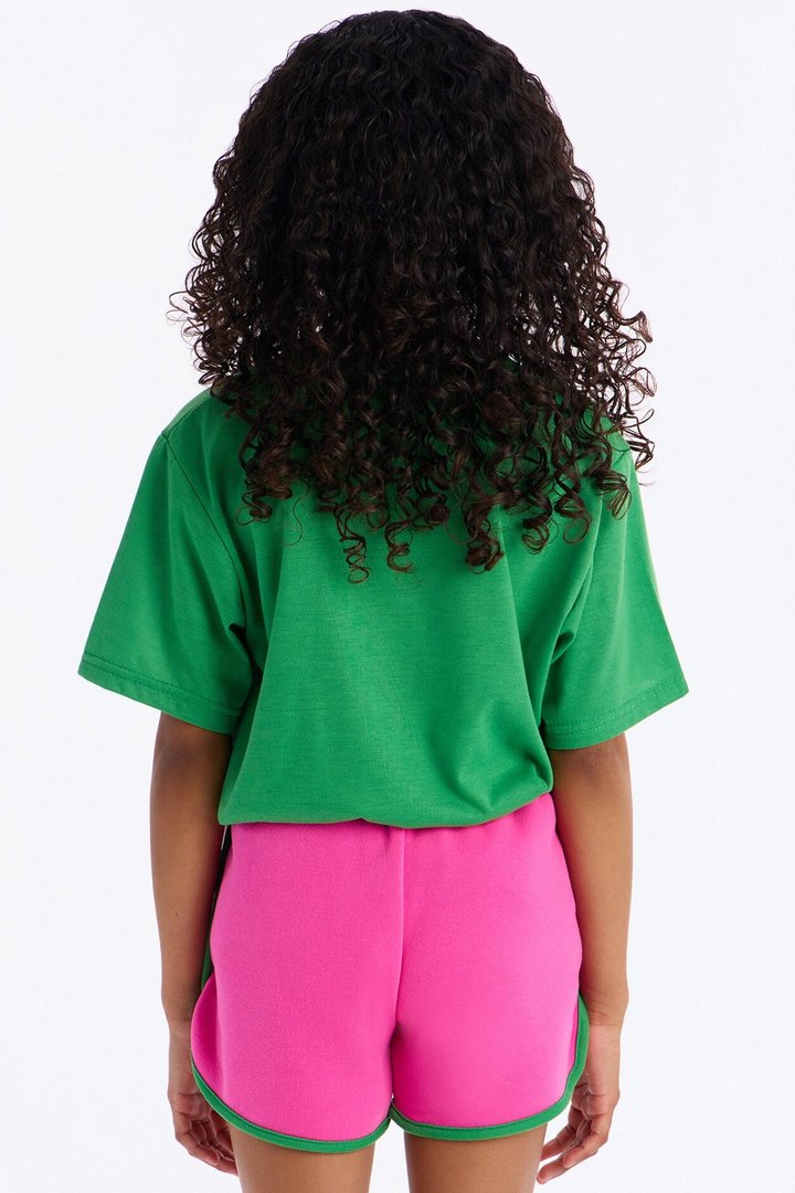 Mini Anti Social Short Set - Green/combo
