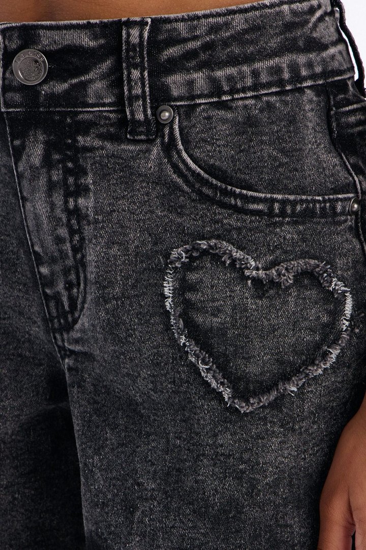 Mini Just Because Jorts - Black