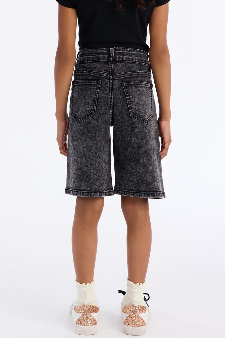 Mini Just Because Jorts - Black