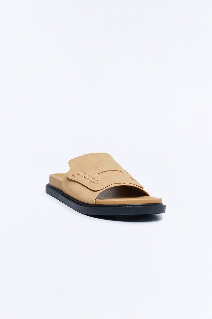 Nicola Loafter Slides - Taupe