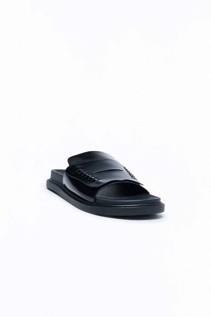 Nicola Loafter Slides - Black
