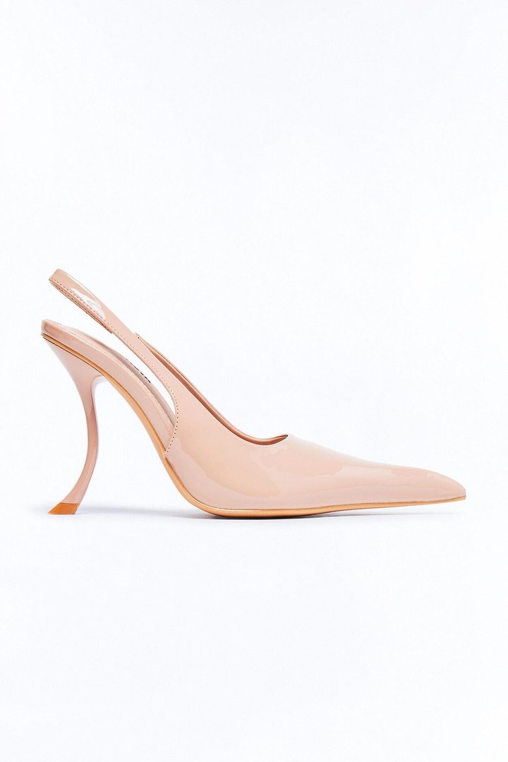 Sebastian Patent Slingback Pumps - Nude