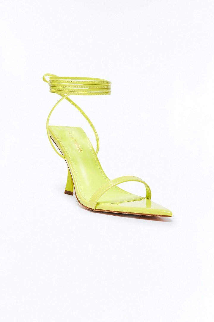 Serve Wrap Up Heels - Yellow