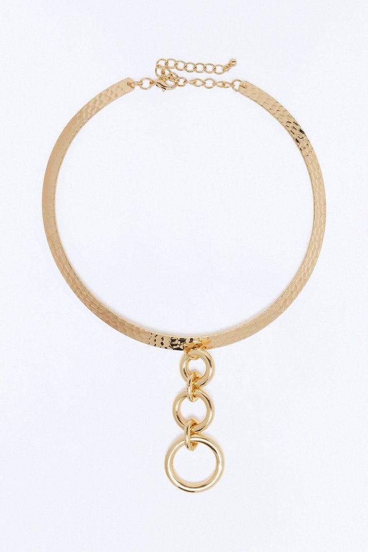 Wander Over Choker Necklace - Gold