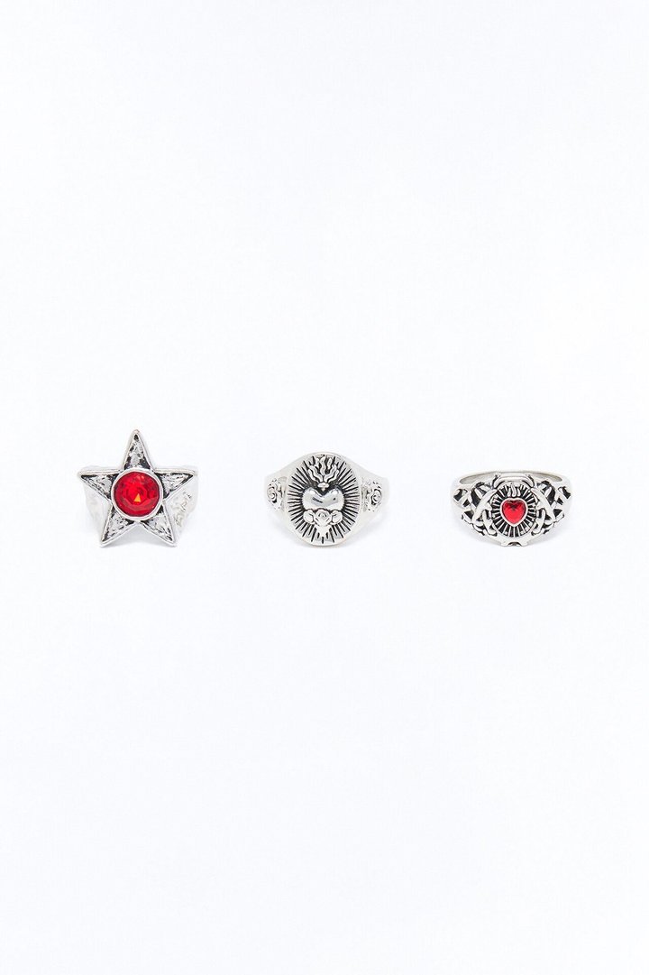 Love Havoc Multi Size Ring Set - Silver