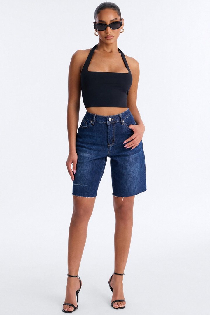 Sundaze Bermuda Denim Shorts - Dark Wash