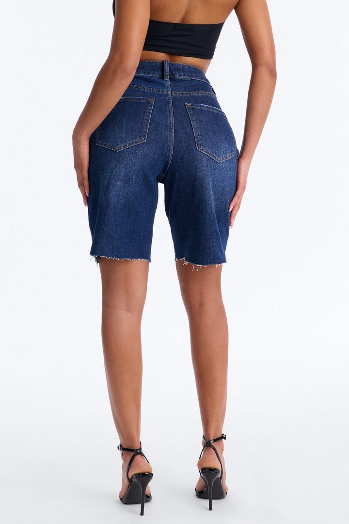 Sundaze Bermuda Denim Shorts - Dark Wash