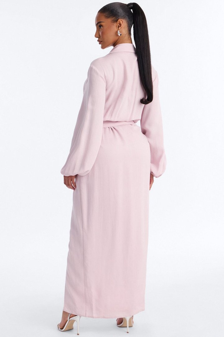 Tiana Shirt Maxi Dress - Lavender