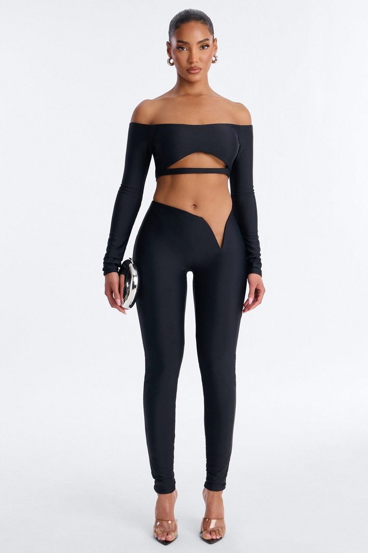 Roxy Form Double Lined Pant Set - Black