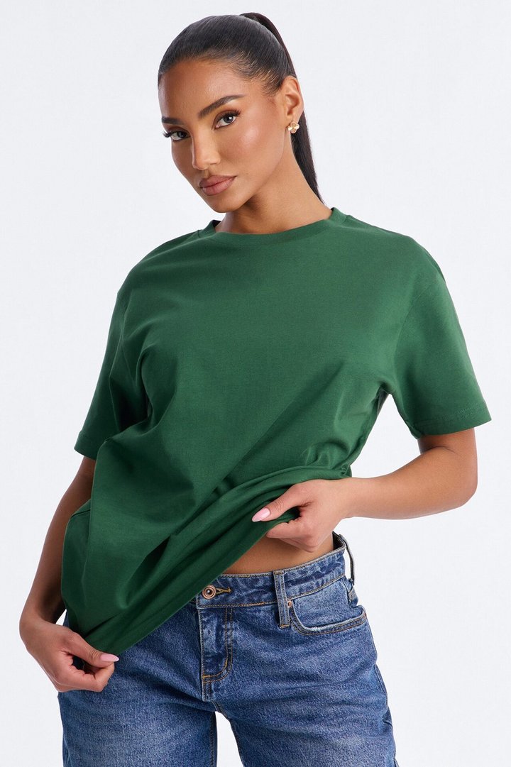 Random Tuesday Oversized T Shirt - Hunter Green