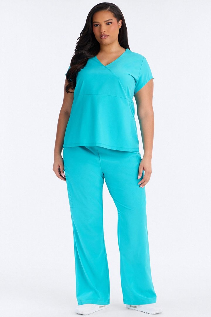 Wrap It Up Scrub Set - Teal