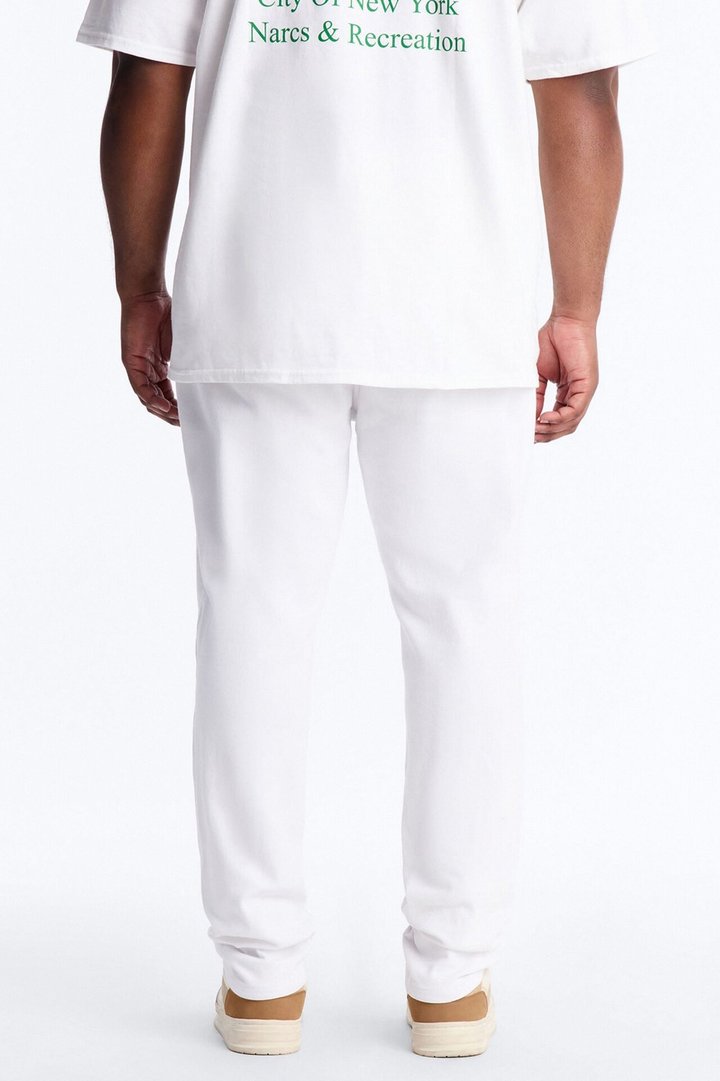 Everyday Slit Knee Skinny Jeans - White