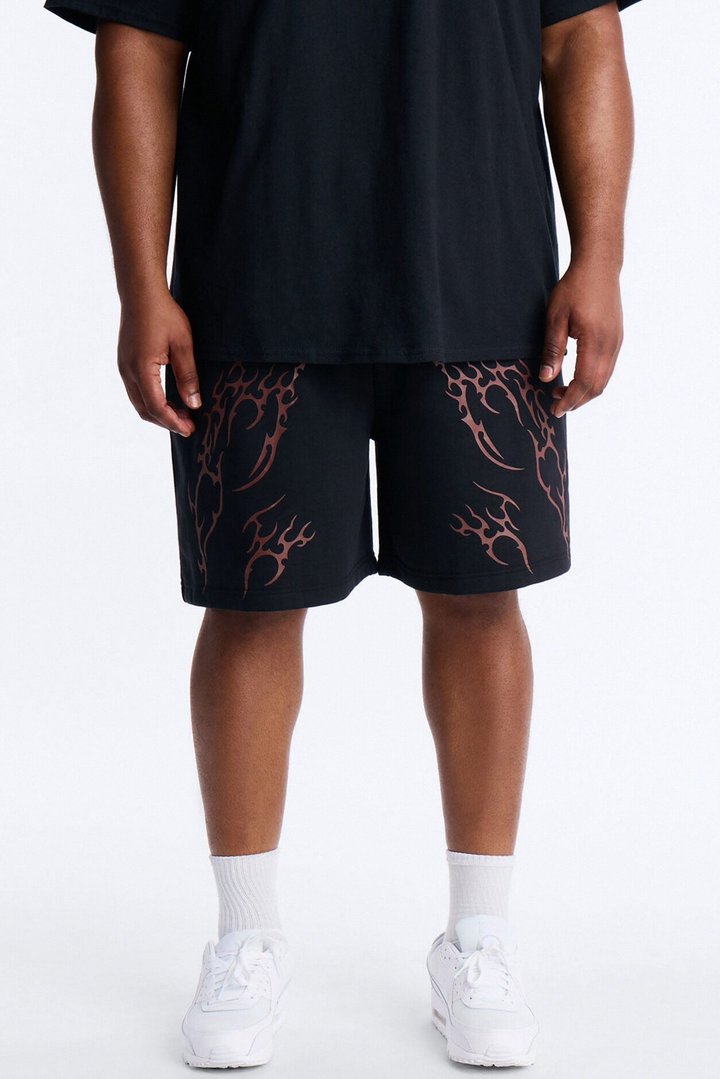 Eternal Fire Sweatshorts - Black