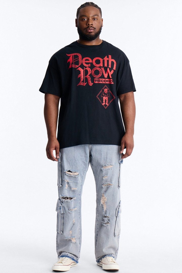 Death Row Records Label Short Sleeve Tee - Black