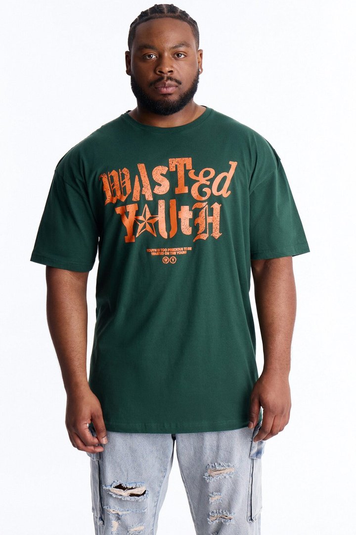 Wasted Youth Rockstar Short Sleeve Tee - Green