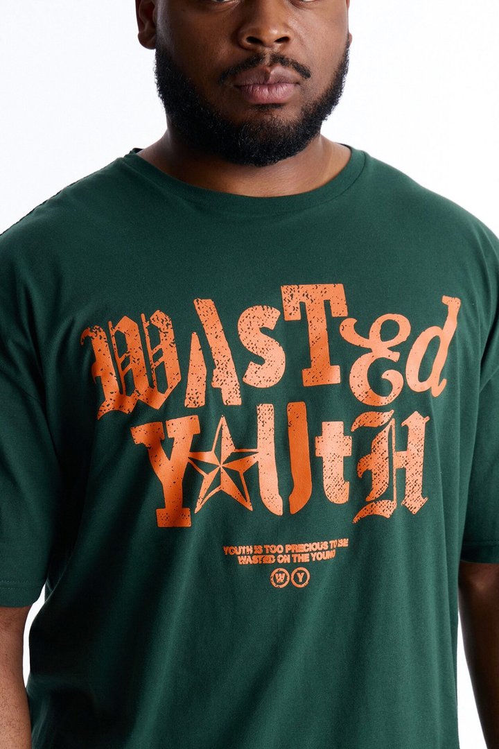 Wasted Youth Rockstar Short Sleeve Tee - Green