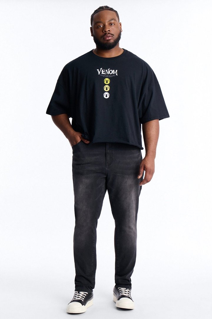 Venom The Anti Hero Boxy Short Sleeve Tee - Black