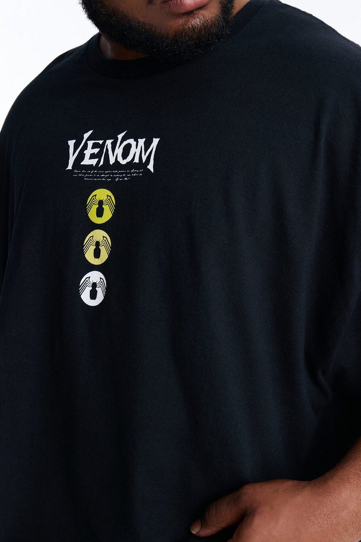 Venom The Anti Hero Boxy Short Sleeve Tee - Black
