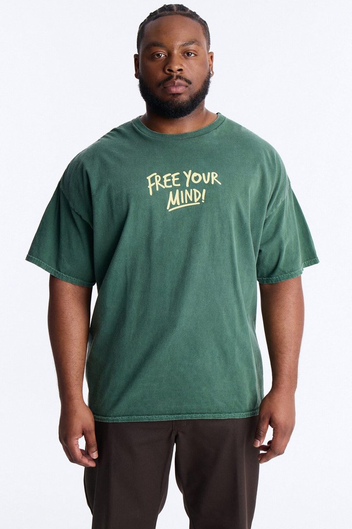 Free Your Mind And Live Short Sleeve Tee - Hunter Green