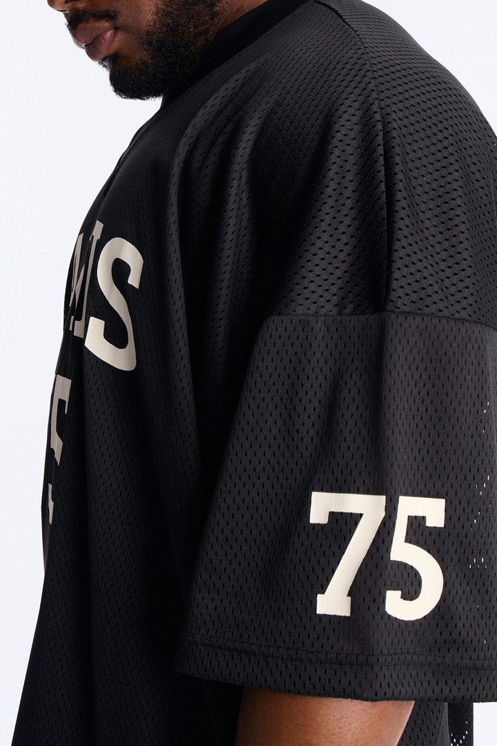 Jersey Fit Paris 75 V-Neck Shirt - Black