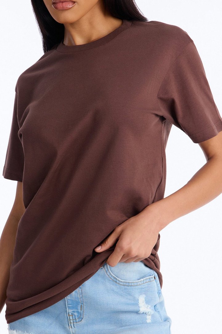 Random Tuesday Oversized T Shirt - Mocha