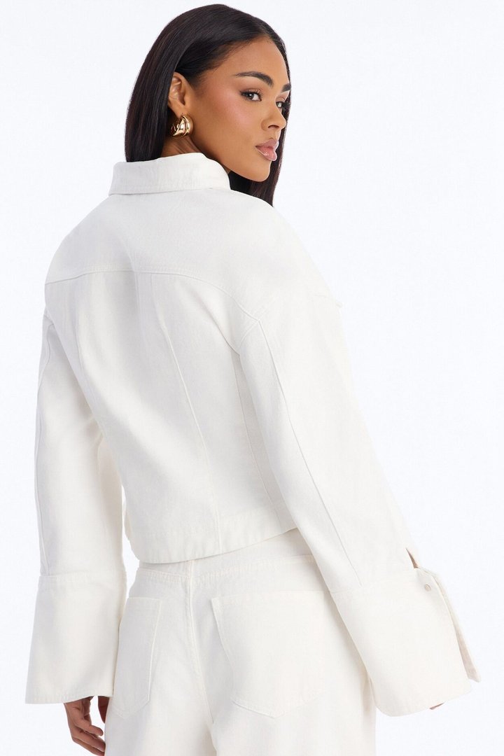 Always In Season Denim Shirt - White
